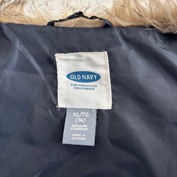 Old Navy Faux Fur Vest Brown Girl's Size XL - Picture 5 of 6